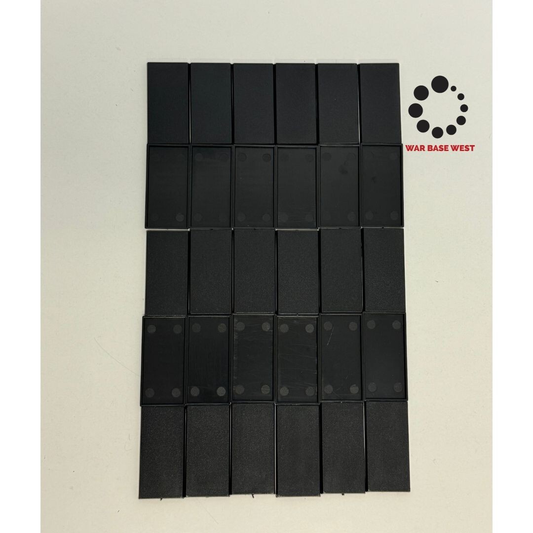 Lot Of 30 30mm X 60mm Rectangular Calvary Bases Used For Warhammer Fantasy