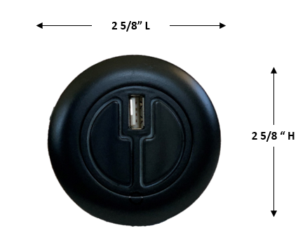 Mulin Electric Switch - Right(R) 2 Button Power Recliner Switch With USB MLSK5-D