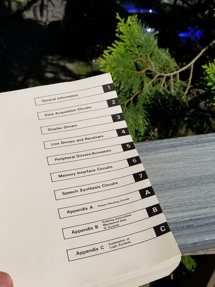 VINTAGE TEXAS INSTRUMENTS BOOK ELECTRONIC MANUAL INTERFACE CIRCUITS DATA 1987