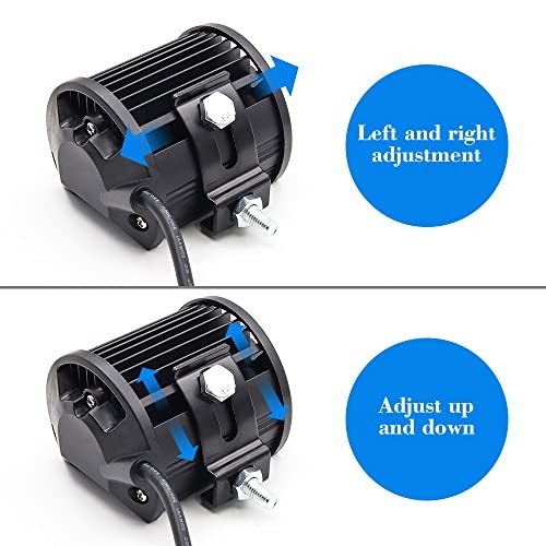2pcs Mounting Brackets for LED Work Light Bars, Universal Adjustable Mounting