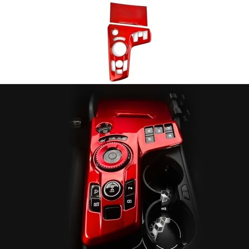 2PCS Automatic Gear Shift Panel Covers Interior Trim Compatible with Kia Red