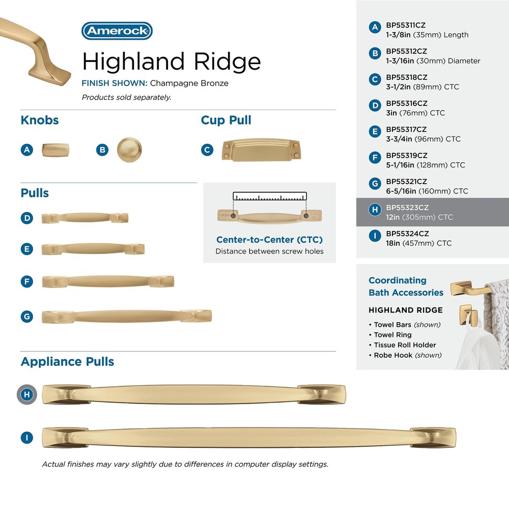 Amerock BP55323CZ - Pulls Cabinet Hardware