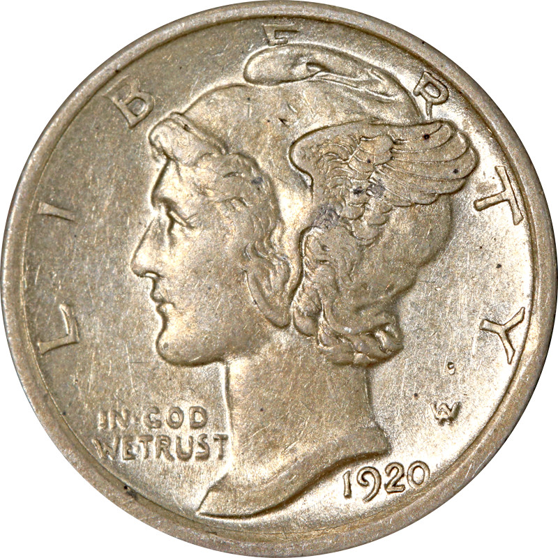 1920-P Mercury Dime