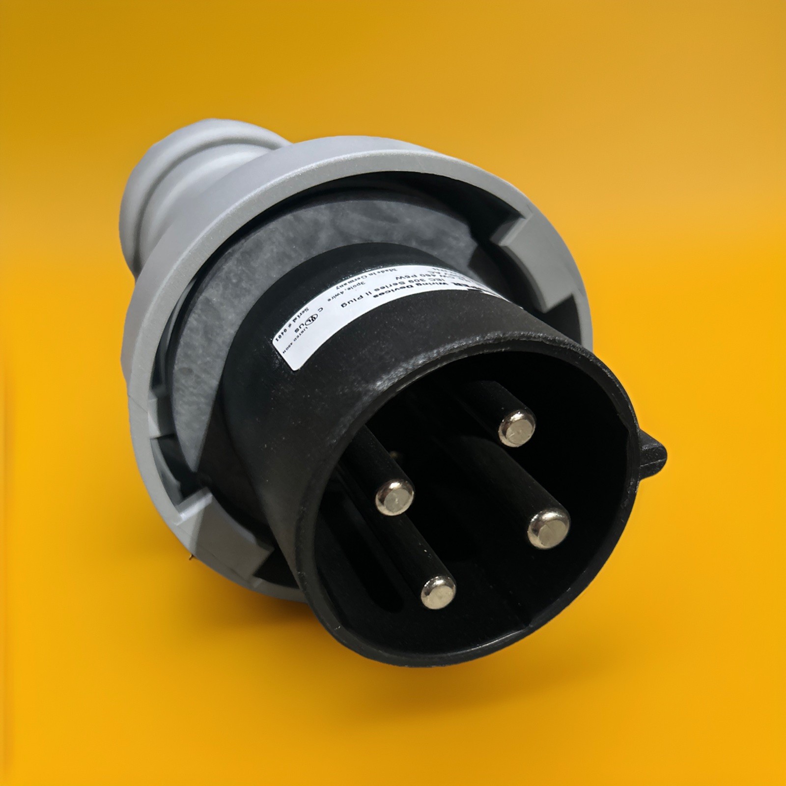 🔥Cooper CW460P5W Watertight Pin & Sleeve Plug 60A 600V 3-Pole ~ 1 Unit