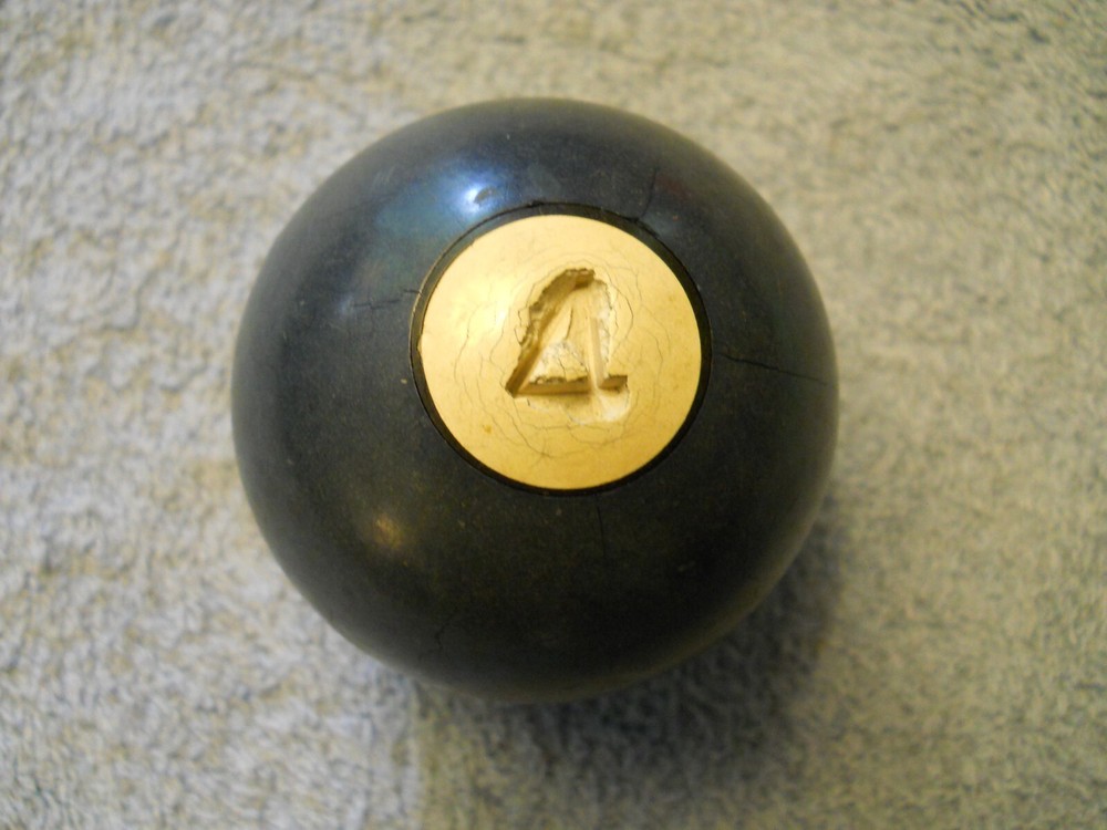 Vintage Clay Billiard Ball - #4