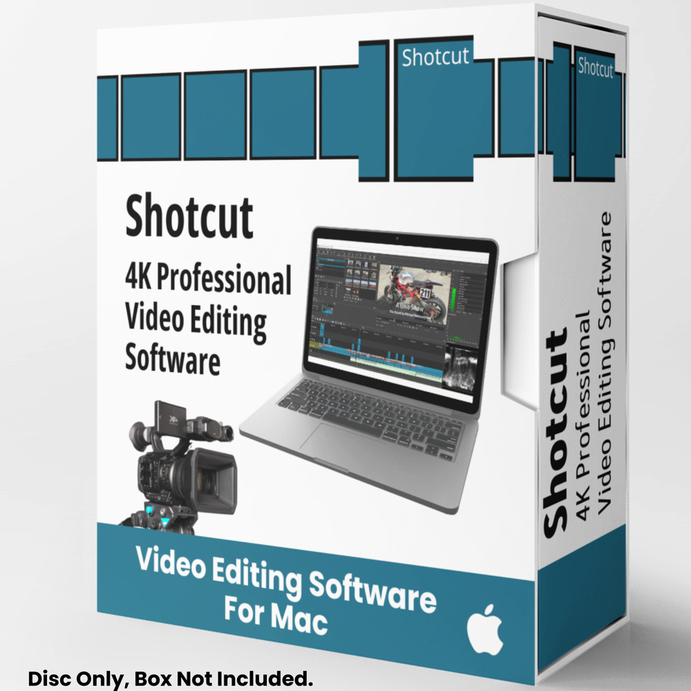 Shotcut Professional HD Video Editing Software Suite for Mac on CD-ROM