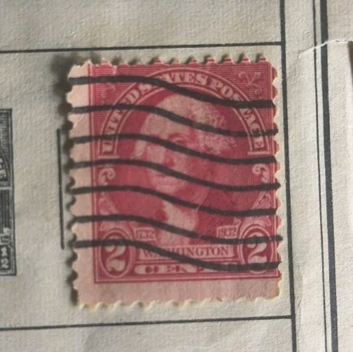 George Washington 2 cent Red stamp excellent condition