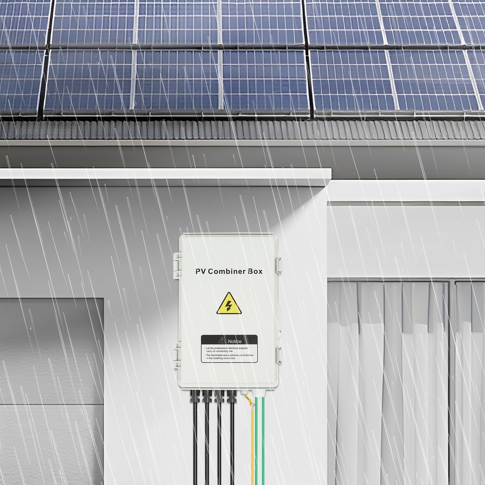4String Waterproof Solar PV Combiner Box 63A Circuit Breaker Solar Panel System
