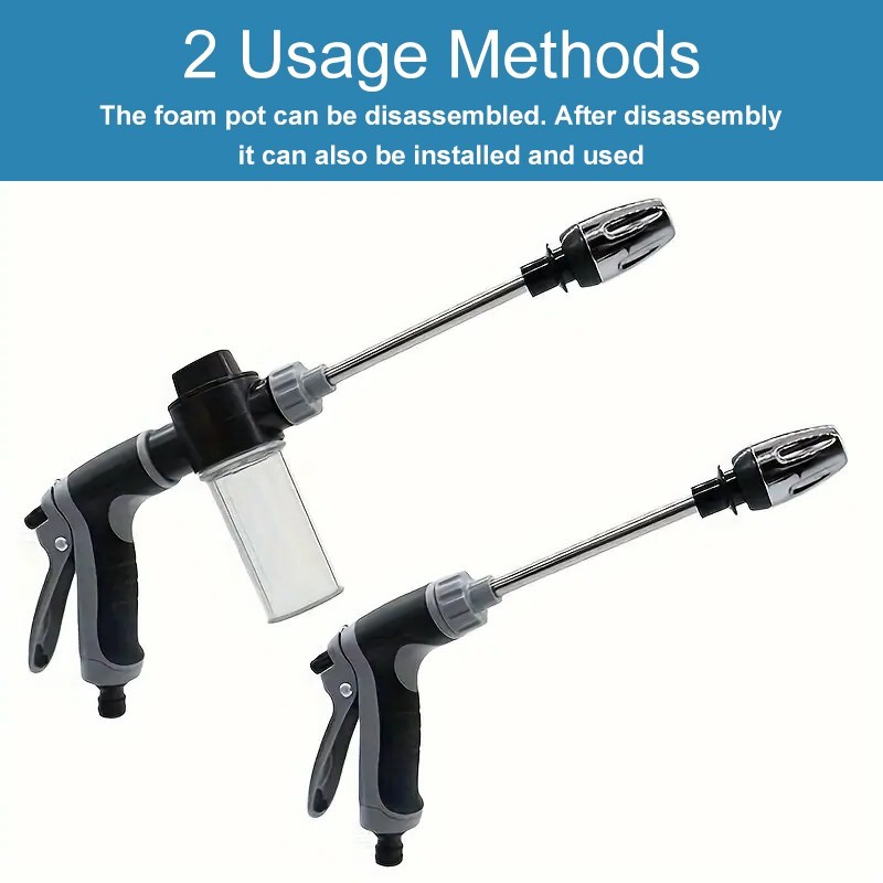 Car Snow Foam Washer Gun High Pressure Garden Wash Cleaning Soap Bottle Sprayer