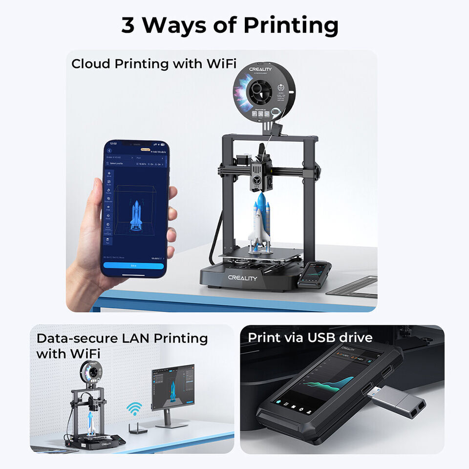 Creality Ender 3 V3 KE 3D Printer CR Touch Auto Leveling - Upgraded Design