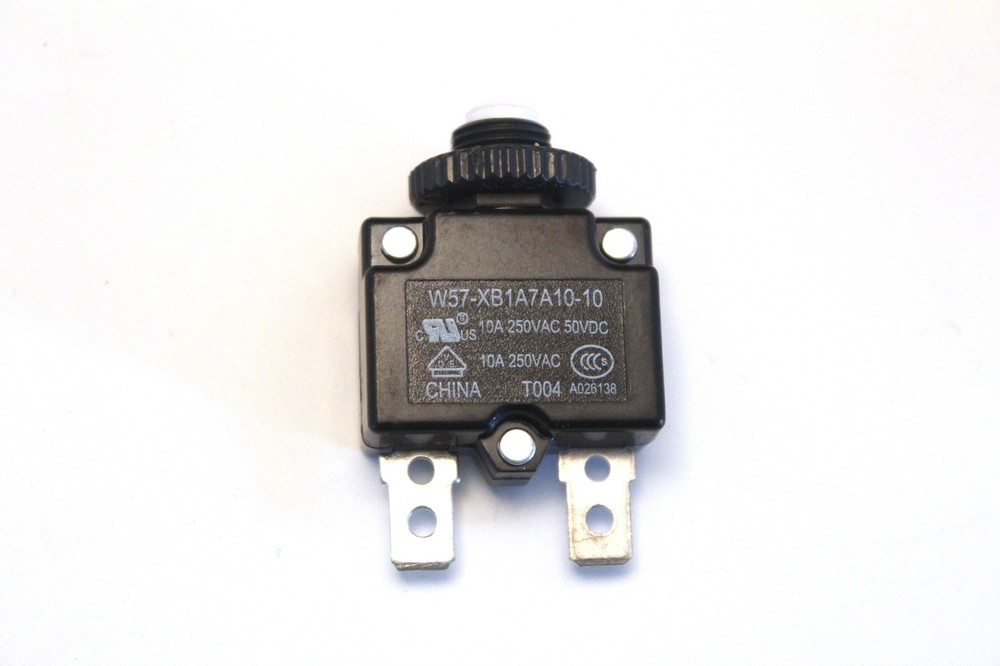 LiftMaster Overload 10 Amp Panel Mount Circuit Breaker, Part # 25-2010