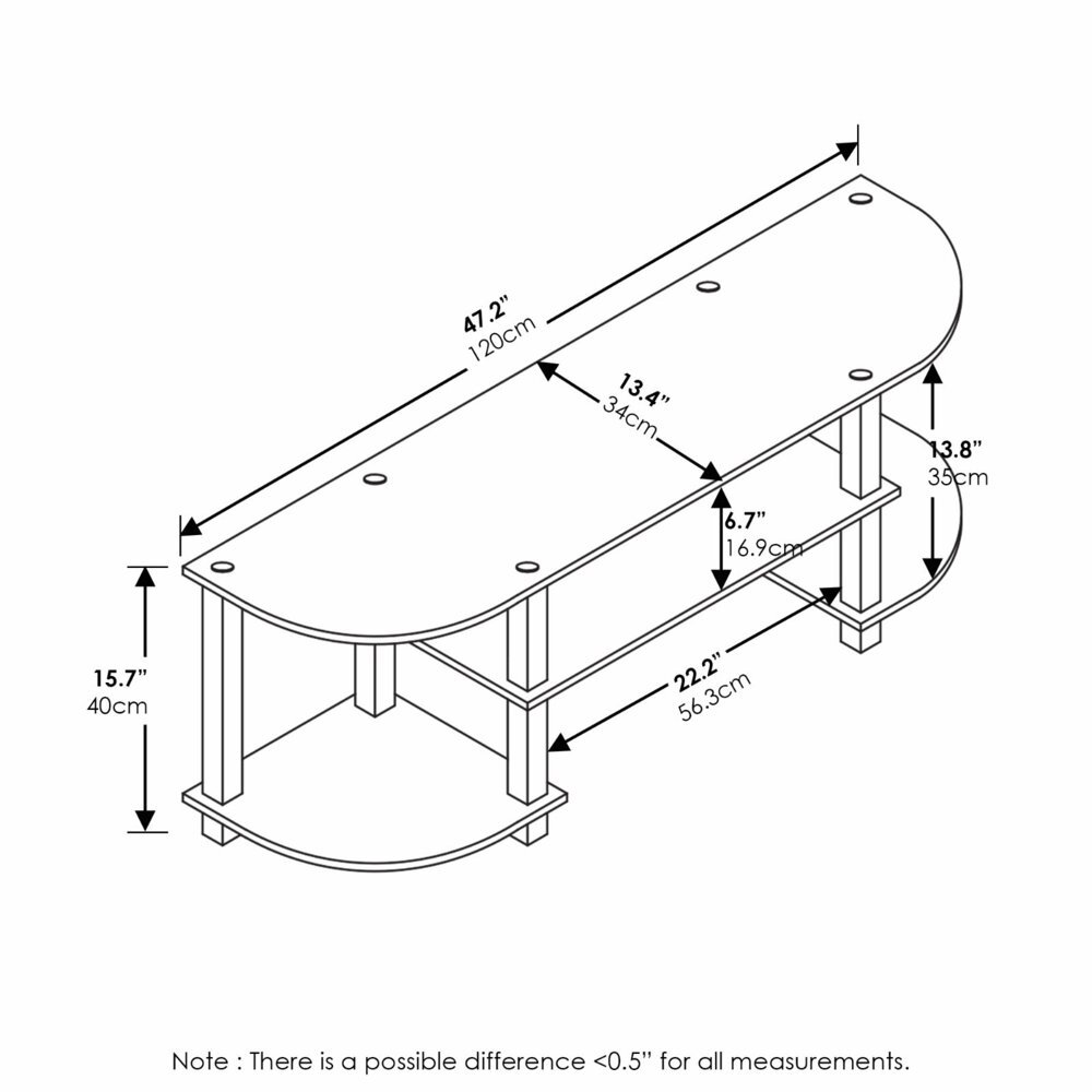 TV Stand For 55 Inch Flat Screens Entertainment Center Storage Multiple Colors