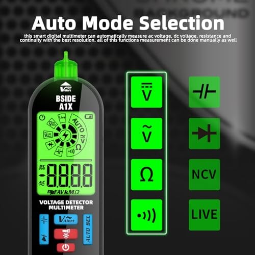 BSIDE Smart Digital Multimeter Tester Rechargeable Electrical Voltmeter A1X