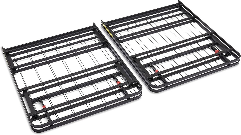 Bed Frame with Storage,Foldable Metal Platform,Sturdy Steel,No Box Spring Needed