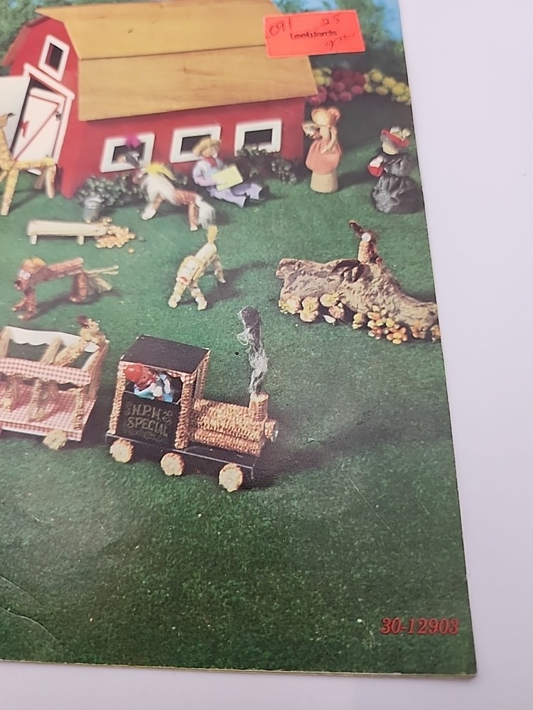 Creating With Corncobs Farm Toy Projects Instruction Pattern Design Booklet 1973