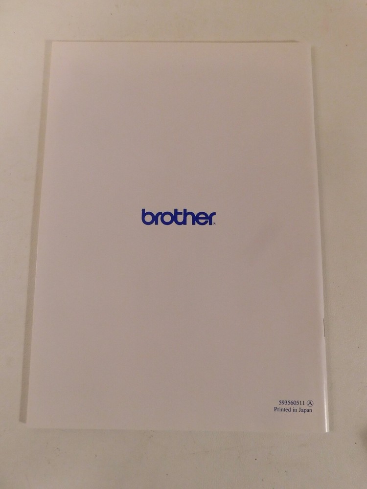 Brother EM-605 Typewriter User Guide 1989 - Excellent