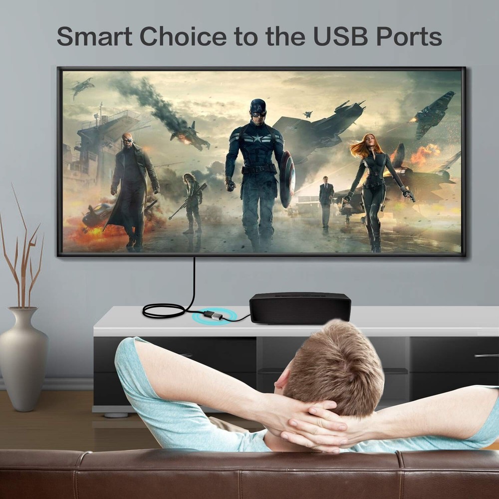 USB Extension Cable 25ft, 3.0 High Speed for Mouse, Printer, Webcam, Flexible