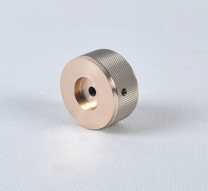 1 PCS Solid aluminum knurled silver 44*22 Amplifier volume potentiometer knob