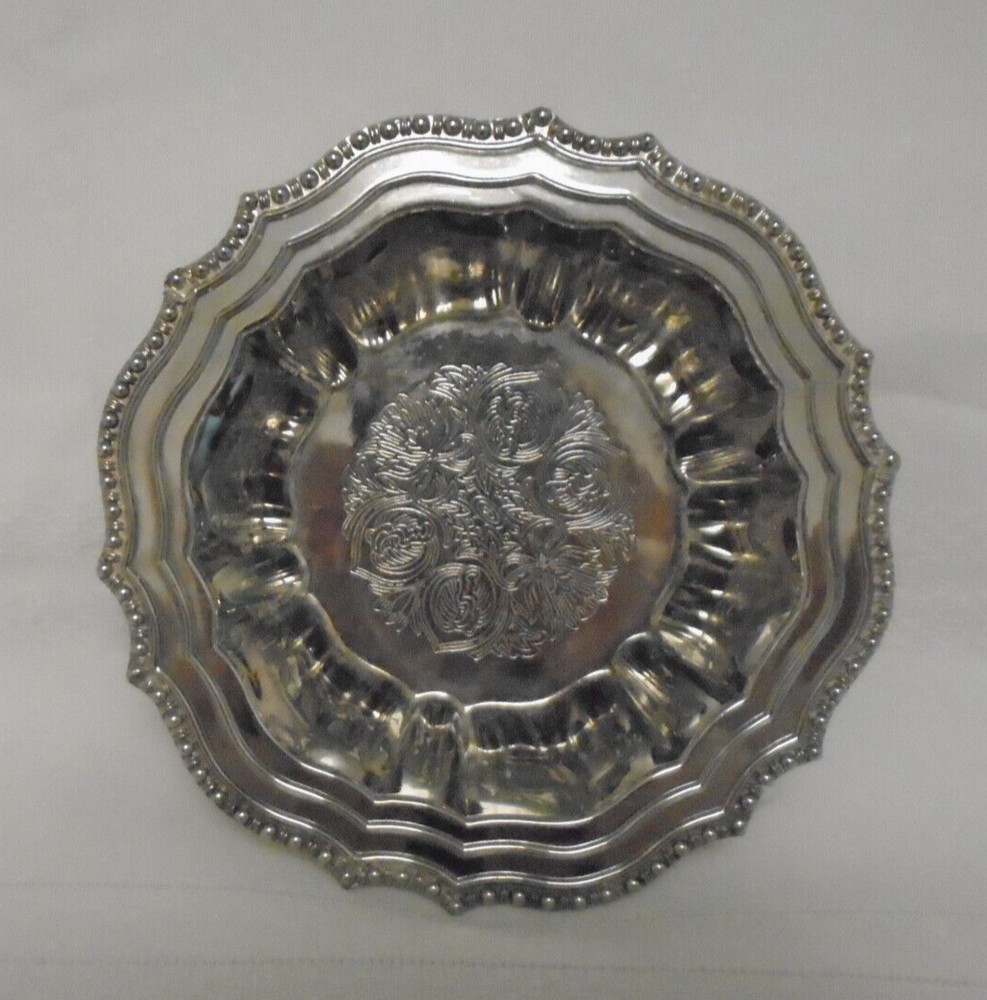 OLDER  AVON HMC SILVERPLATE CANDY DISH 6"  ITALY VINTAGE