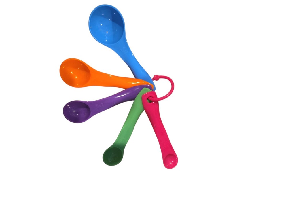 Milliliter/Gram Rainbow Measuring Spoons (plastic)