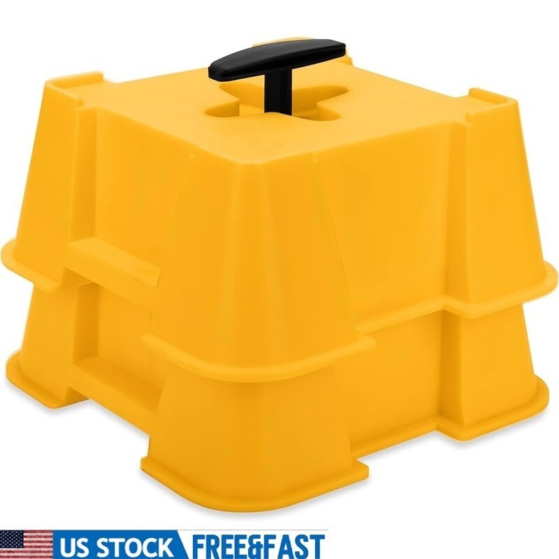 RV Stabilizing Jack Supports Heavy Duty Nesting Blocks Portable 8000lbs 2-Pack