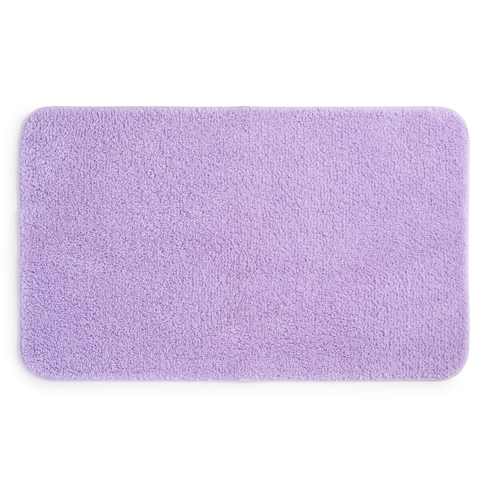 Mainstays Basic Polyester Large Bath Rug, Lavender, 24" X 40"