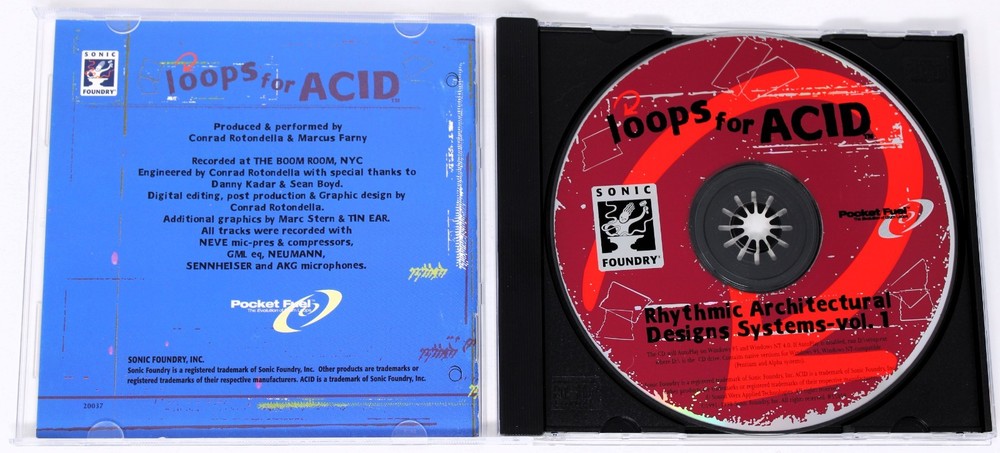 Sonic Foundry RAD Systems Vol. 1 Loops For Acid Sample/Sound Library/Sampling CD