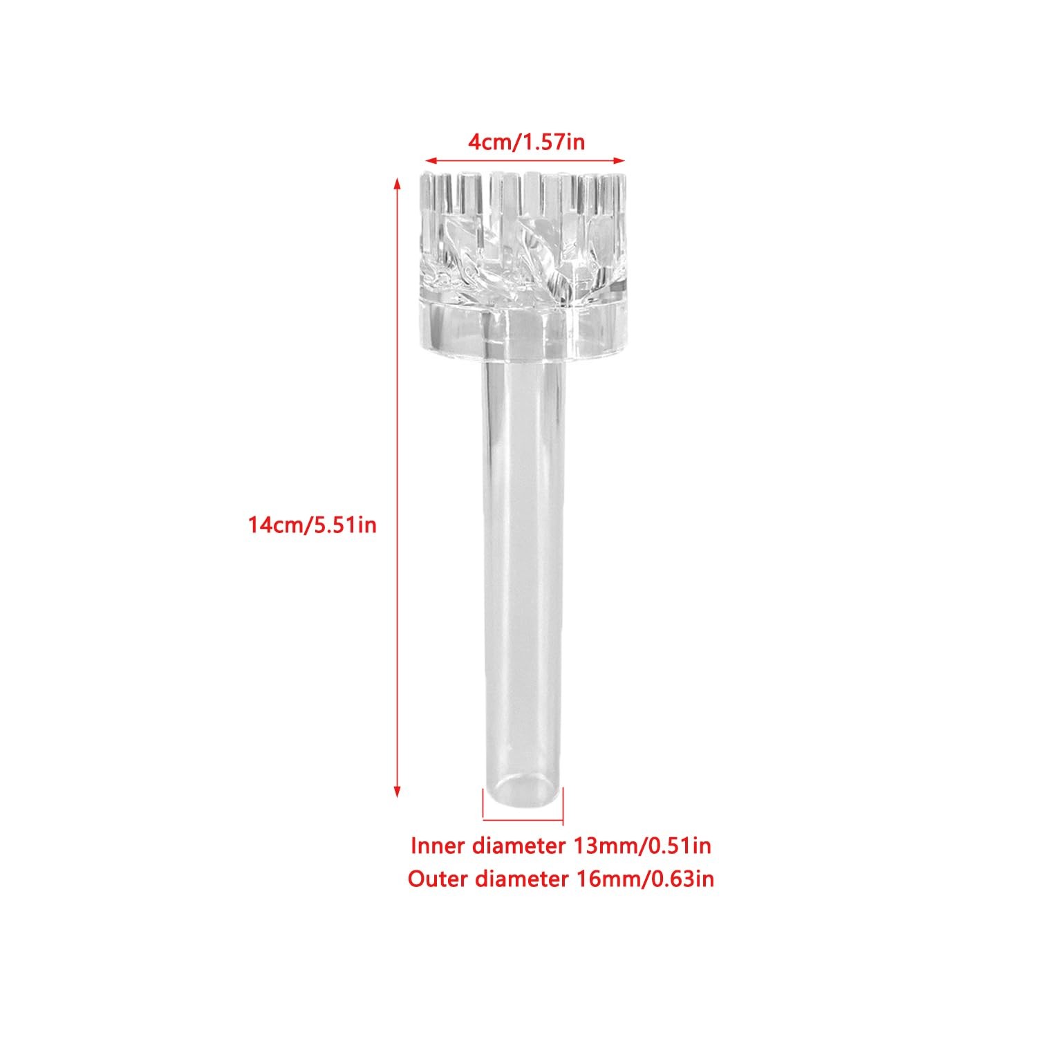 UtySty 2 Pack Aquarium Surface Skimmer Protein Oil Filter Waste Transparent