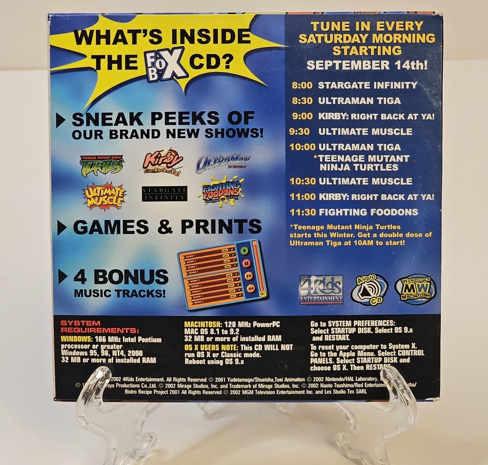 Fox Box - PC Interactive CD, 2002