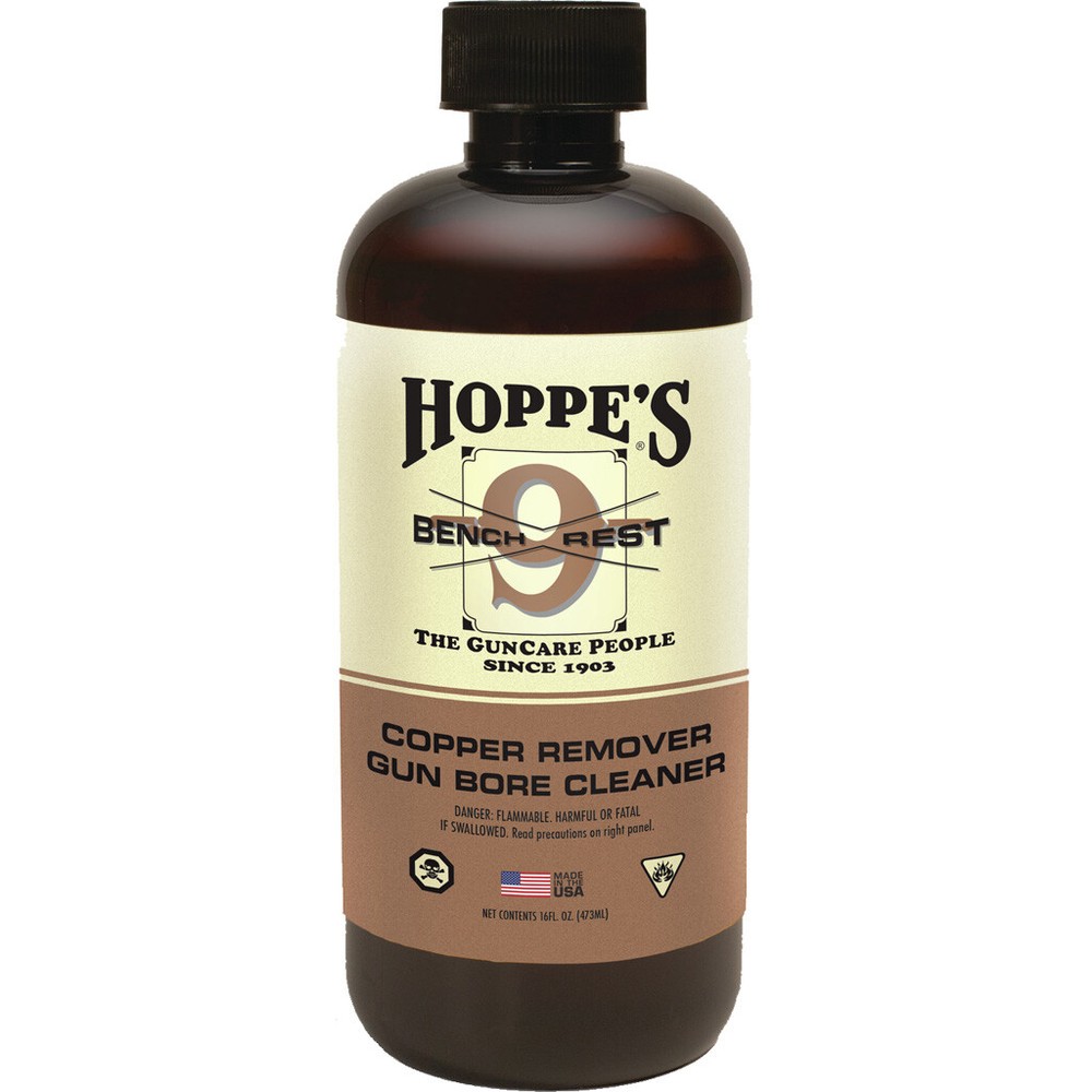 Hoppes No. 9 Bench Rest Copper Solvent Pint bottle