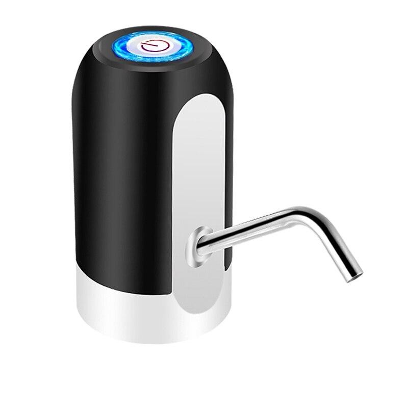 1pcwhite/black Water Bottle Pump USB Charging Auto Switch Drinking Dispenser Cha