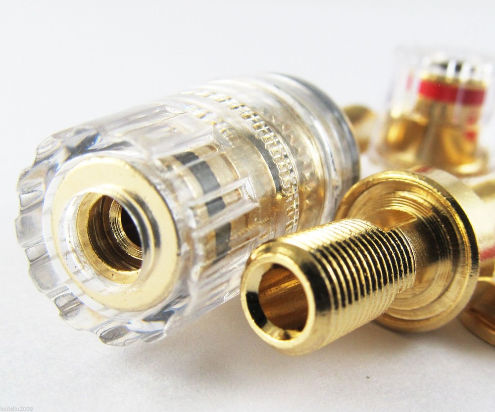 10pcs AMP Terminal Binding Post Audio Connector Speaker Cable Amplifier