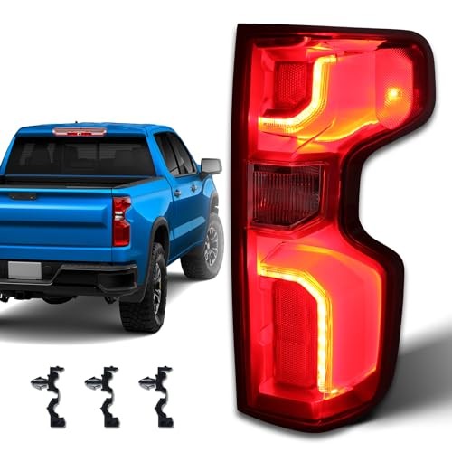 Tail Light Compatible with 2019 Right Passenger Side 19-25 Silverado Halogen