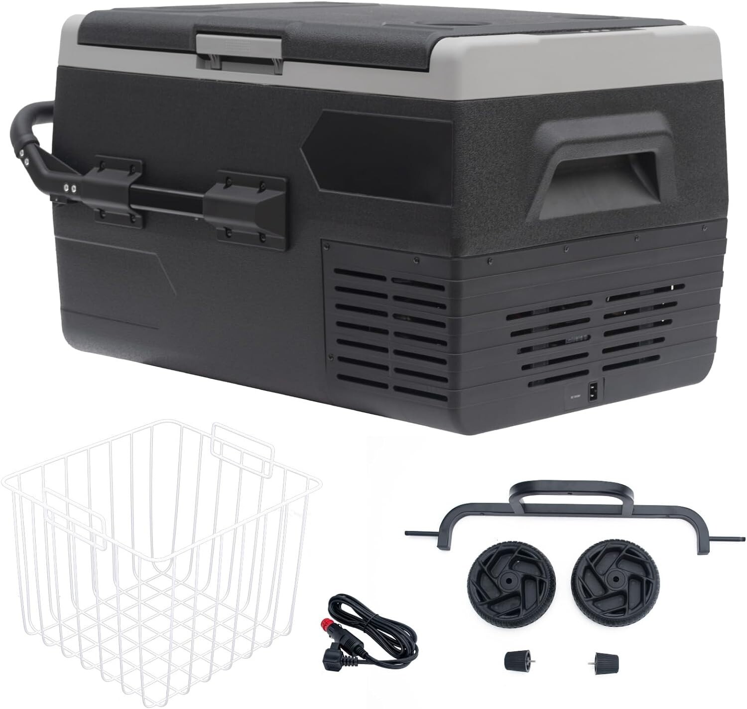 53QT/50L Truck Car RV Fridge/Freezer DC 12V/24V Compressor Camping Refrigerator