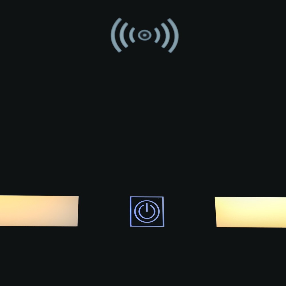 Bedside Table with Drawers, Bedside Table with Light USB& Wireless Charging