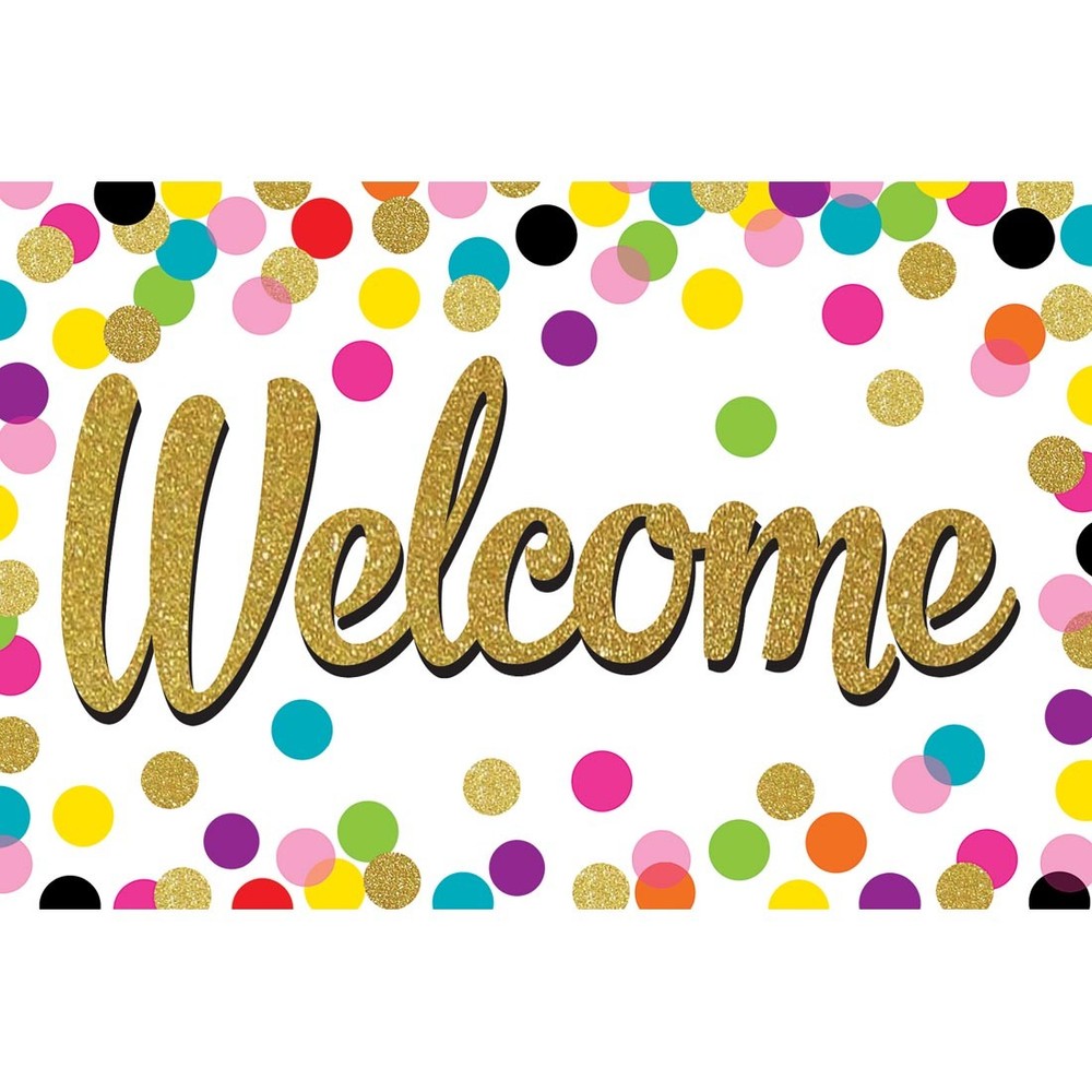 Confetti Welcome Postcards by Teacher Created Resources