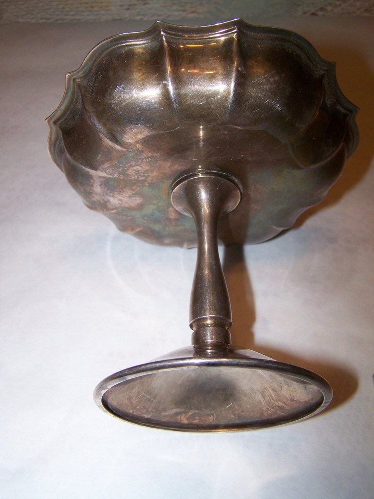 Chippendale International Silver Co Compote Candy/nut Dish Footed Silver plated