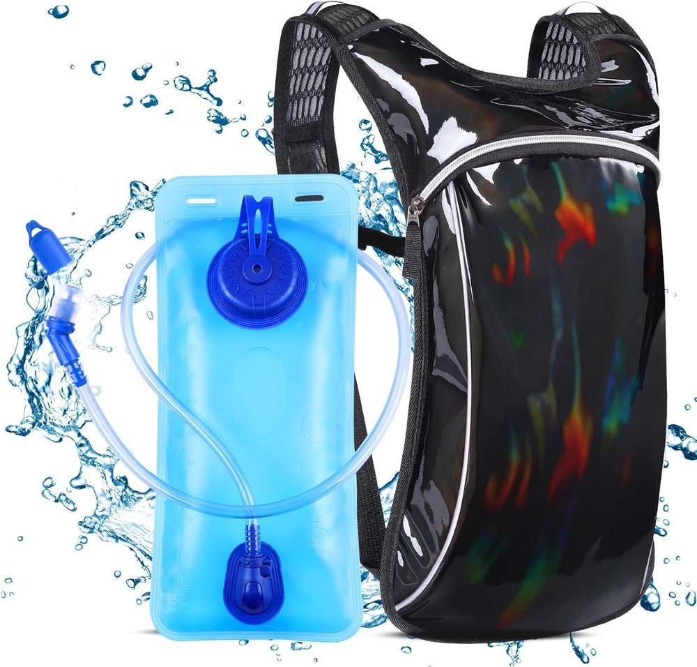 Rave Hydration Pack, Hydration Backpack with 2L Hydration Bladder, Festival E...