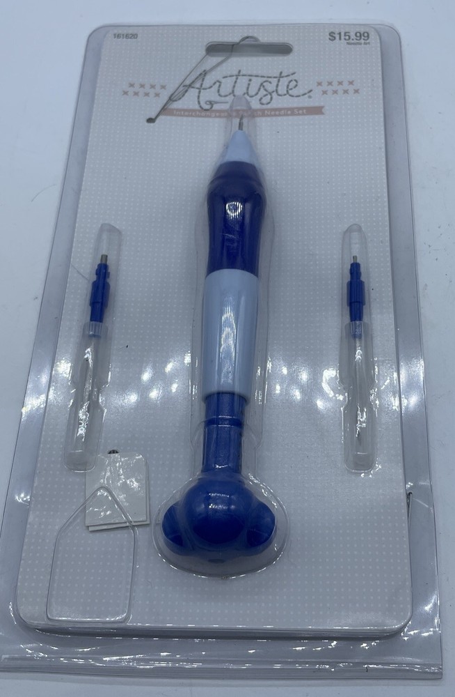 Artiste Embroidery Pen Punch Needle Set Knitting Sewing Tool DIY Crafts Portable