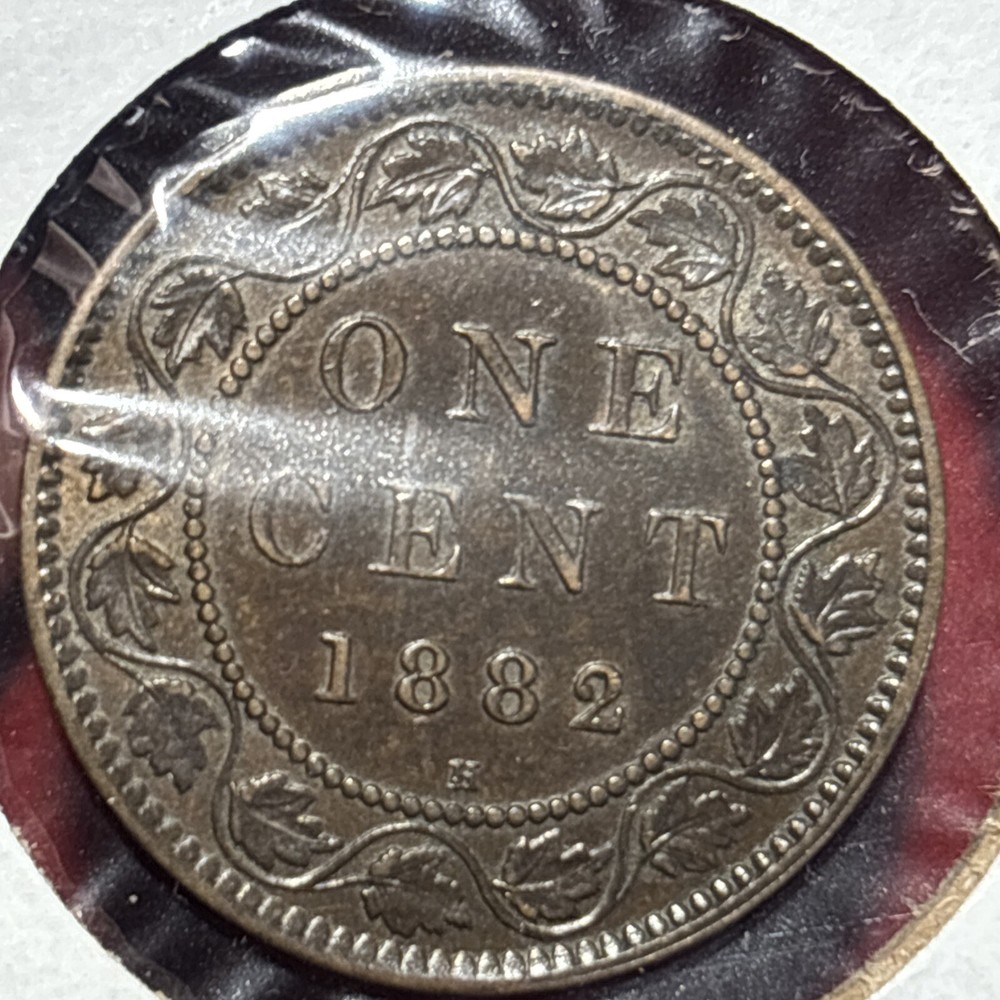 CANADA 1882 H Large Cent Choice AU About Uncirculated