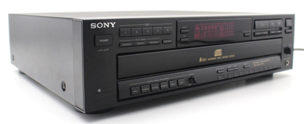 SONY CDP-C615 5 Disc Automatic Disc Loading System Tested w/o Remote