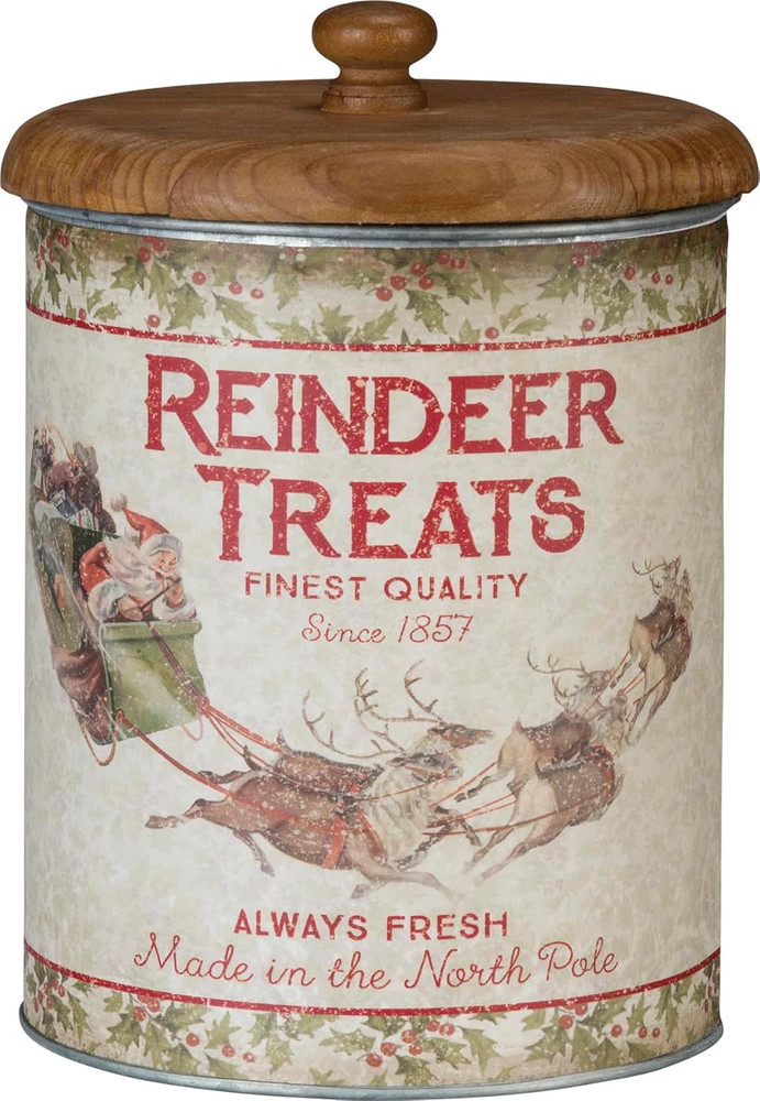 Reindeer Treats Canister- 1 Container