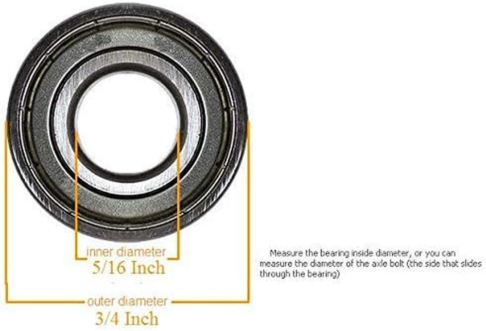 Wheelchair Replacement Wheels 8"x1" (1 Pack) – Flat-Free Casters, Solid Black Fr