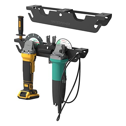 Angle Grinder Holder - Angle Grinder Rack/Stand Storage Rack with Cord 2 Bay