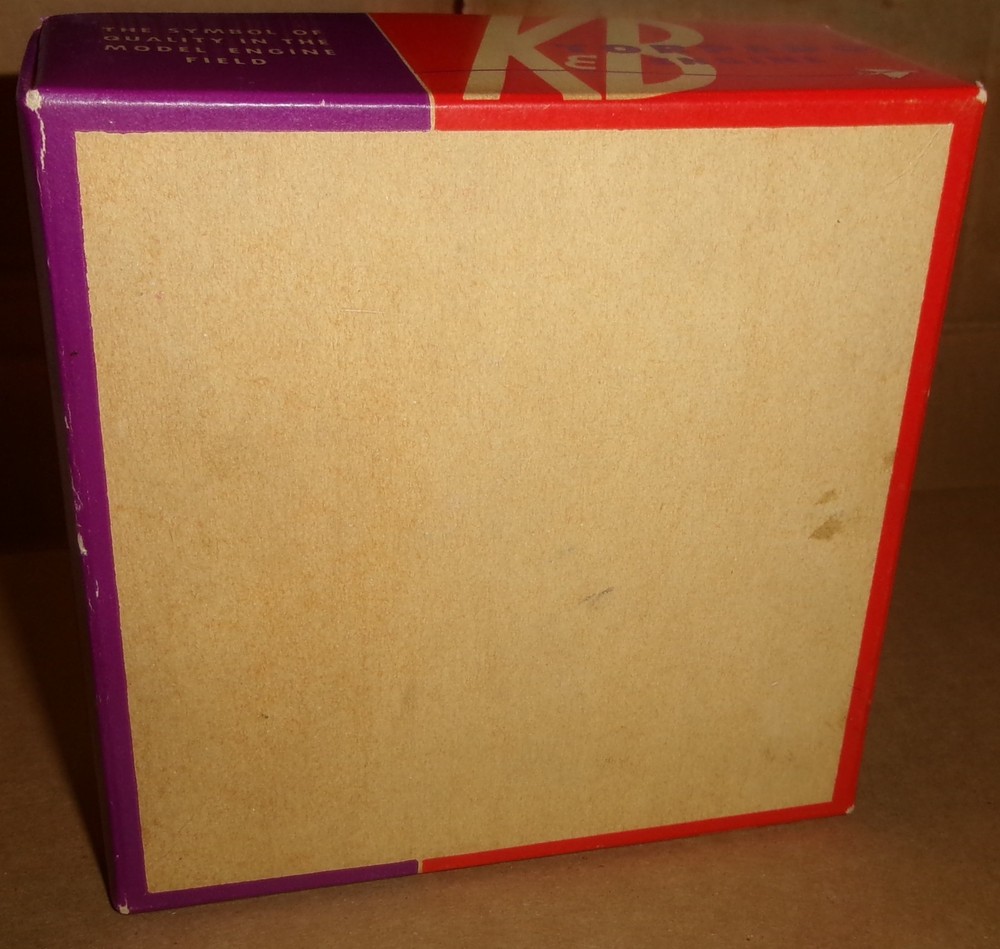 K&B TORPEDO glow plug AIRPLANE ENGINE & K&B .15 display box & paperwork