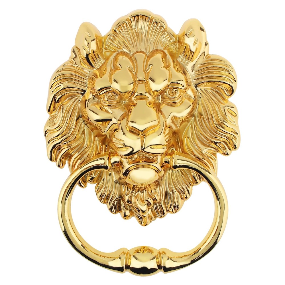 6 Inch Lion Head Knocker, 2 Pack Classical Decorative Front Door Knocker Pull...