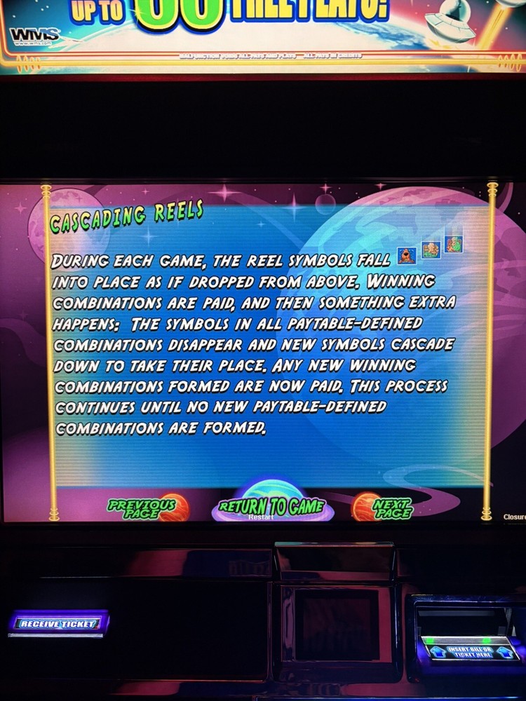 WMS BB2 SLOT MACHINE SOFTWARE GAME CARD & OS INVADERS FROM PLANET MOOLAH TESTED