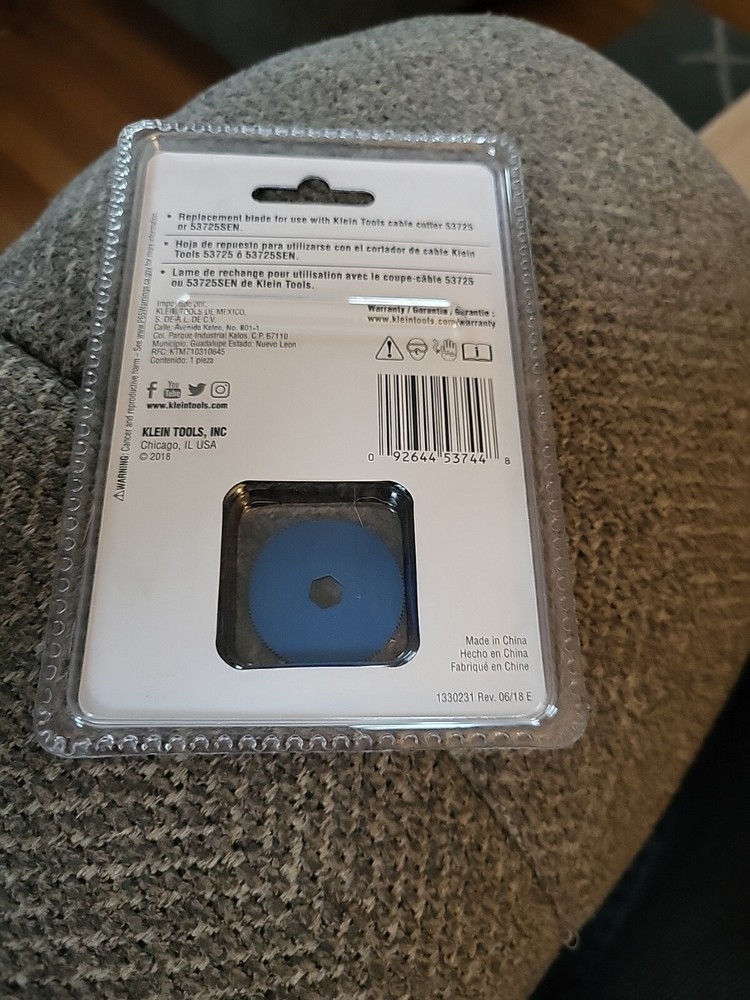 Klein Tools 53726SEN BX Cutter Replacement Blade Wheel