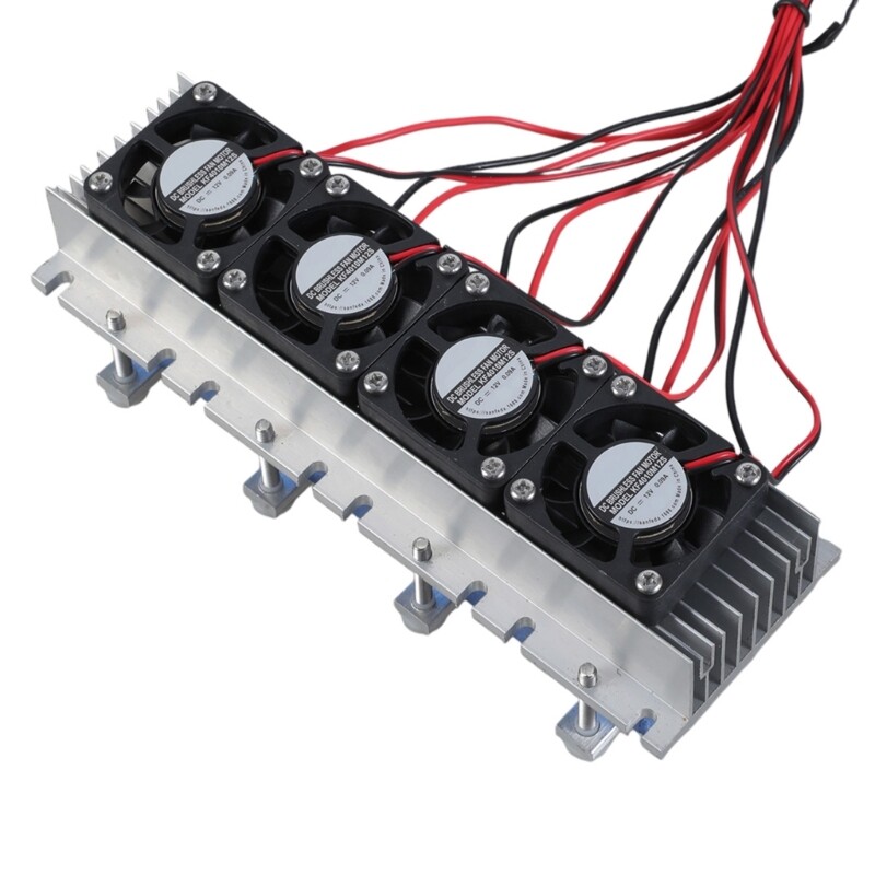 12VDC 30A Semiconductor Thermoelectric Cooling System for Air Conditioning Fan