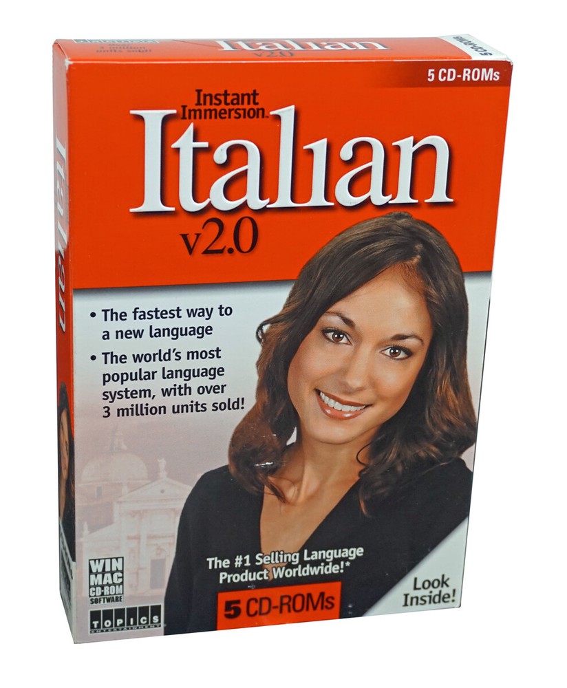 Instant Immersion Language Learning Italian (5 CD-Roms) - Designed for Beginners